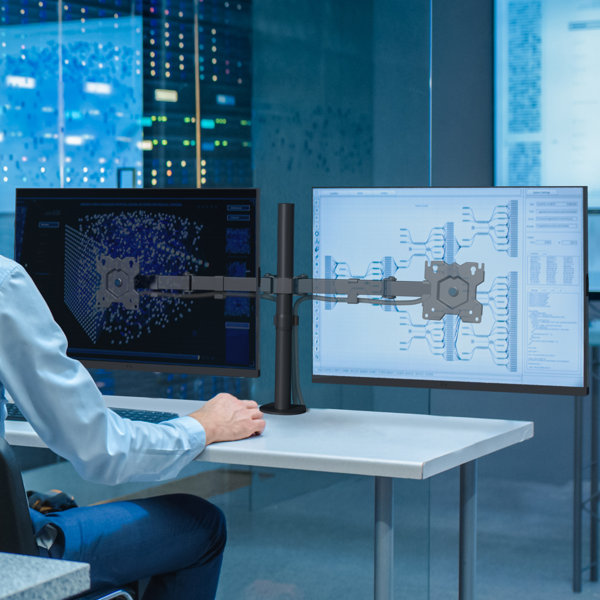 ONKRON Dual Monitor Mount for Desk for 1332 Inch up to 17.6 lbs Each